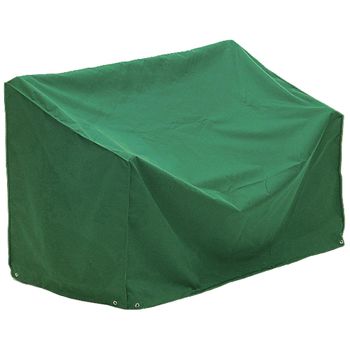 Green Polyester 5ft Bench Outdoor Cover