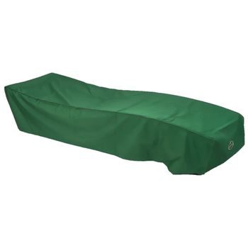 Green Polyester Outdoor Flat Sunbed Cover