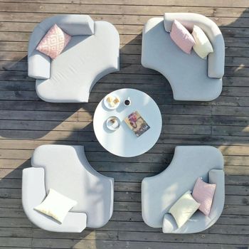 Snug Lifestyle Suite Oatmeal Garden Daybeds Sofa Set Rising Table