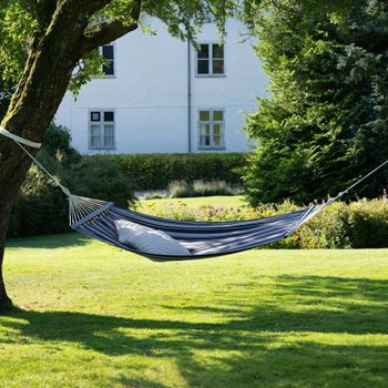 Lamia Grey Fabric Large Hammock Chair