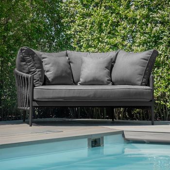 Milan Garden Charcoal Daybed