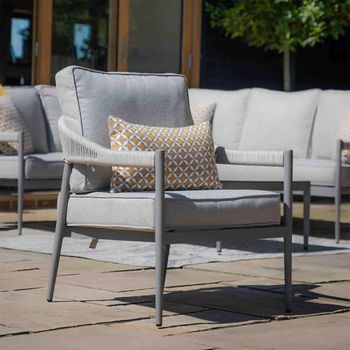 Florence Garden Cool Linen Lounge Armchair