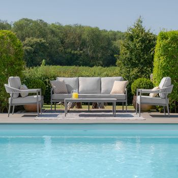 Florence Garden Cool Linen 3 Seater Sofa Set