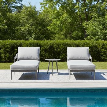Florence Cool Linen Garden Sun Lounger Set
