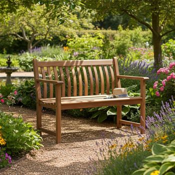 Lakeside Garden 4ft Bench Broadfield Acacia Wood