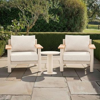 Sicily Latte 2 Seater Garden Lounge Set