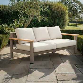 Sicily Garden Cafe Latte 3 Seater Sofa
