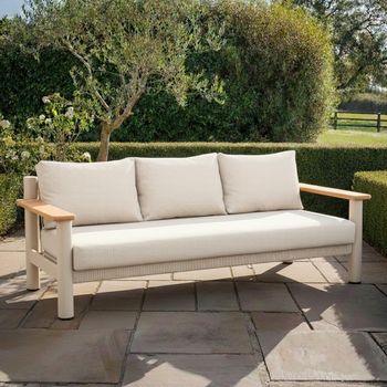 Sicily Garden Latte 3 Seater Sofa