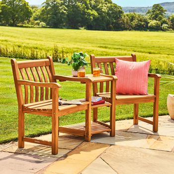 Teak Wood Garden Companion Set