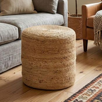 Cerney Natural Jute Round Stool