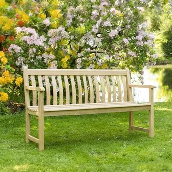 Roble Wood Broadfield Brown Garden 5ft Bench
