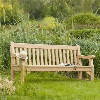 Roble Wood Park Brown Garden 6ft Bench