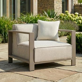 Ibiza Garden Latte Armchair