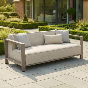 Ibiza Garden Latte 2 Seater Sofa