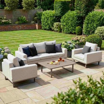 Ethos Garden Latte 3 Seater Coffee Table Sofa Set