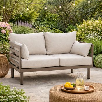 Metro Garden 2 Seater Cafe Sofa