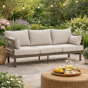 Metro Garden 3 Seater Cafe Sofa
