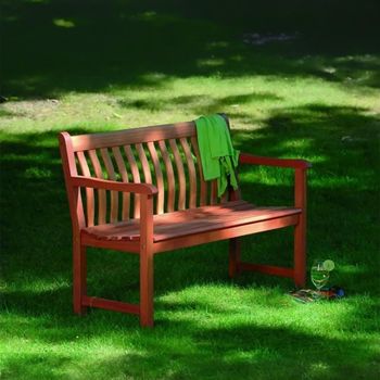 Cornis Garden 4ft Bench Broadfield Timber Wood Brown