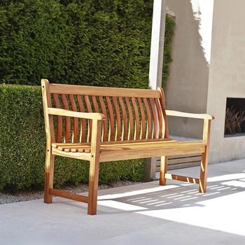 Cornis Garden 5ft Bench Broadfield Timber Wood Brown