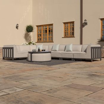 Ibiza Oatmeal Large Corner Garden Sofa Set