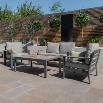 Vancouver Garden Dove Grey 2 Seater Sofa Set