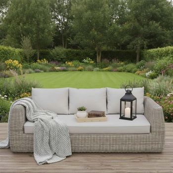 Skala Light Rattan Outdoor 3 Seater Sofa