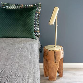 Rose Natural Teak Wood Stool