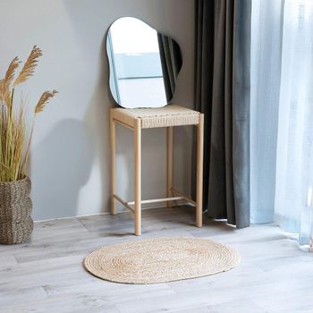 Abano Natural Wicker Large Square Stool