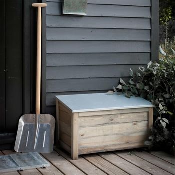 Aldsworth Natural Wood Small Outdoor Storage Box