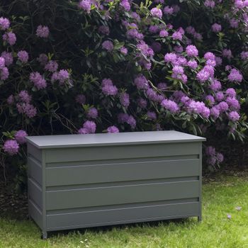 Cassis Grey Metal Large Cushion Box
