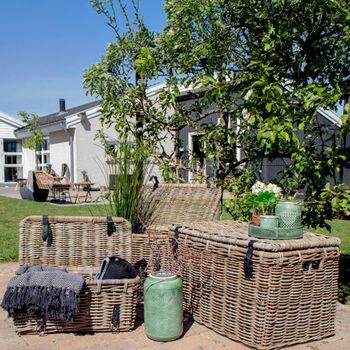 Set of 3 Depok Kubu Rattan Storage Trunk
