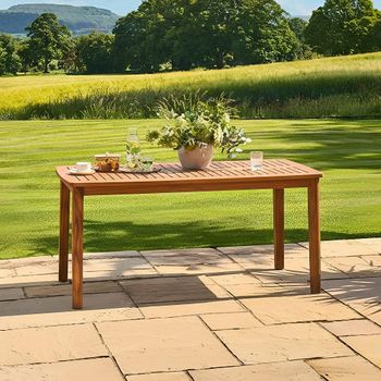 Cotswold Garden Acacia Wood 6 Seater 160cm Dining Table