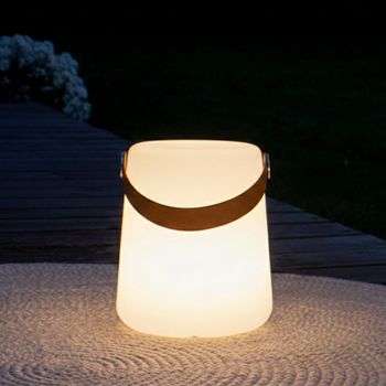 Bristol LED Lamp White Plastic