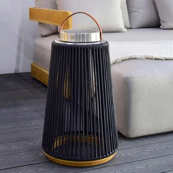Athena Charcoal Aluminium Large Solar Garden Light