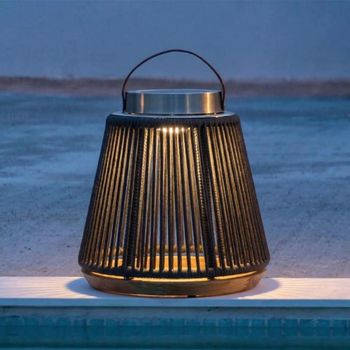 Athena Charcoal Aluminium Small Solar Garden Light