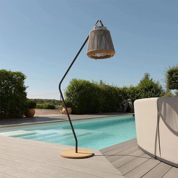 Athena Light Grey Stainless Steel Small Solar Garden Light with Stand
