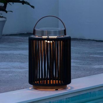 Luna Charcoal Aluminium Small Solar Garden Light