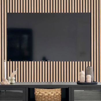 Acoustic Fluted Panel Natural Decor