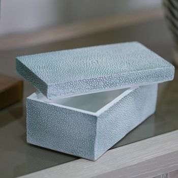 Storage Box Decor Soft Blue Grey