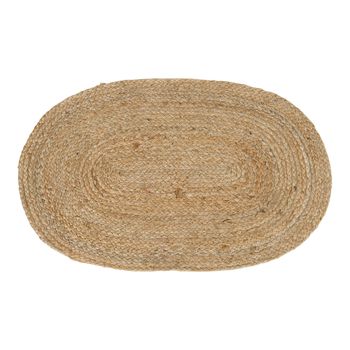 Bombay Natural Jute Oval Doormat - 80cm x 50cm