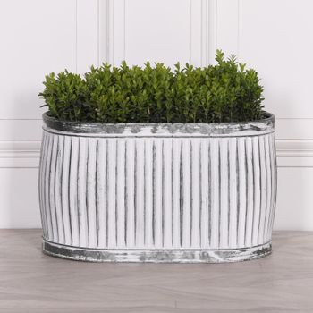 Cardiff Metal Medium Oval Planter Tub