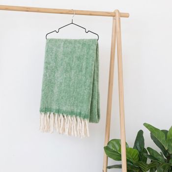 Carmel Green Plaid Throw