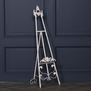 French Style Metal Easel Cream Decor