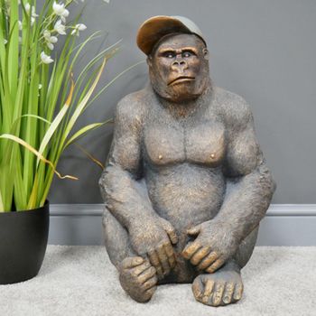 Gavin the Gorilla Statue Mgo Grey