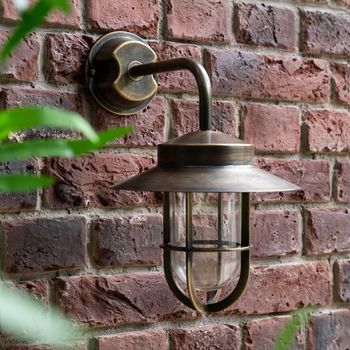 Hanwell Antique Brass Wall Light
