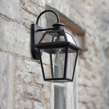 Harrow Black Metal Wall Light