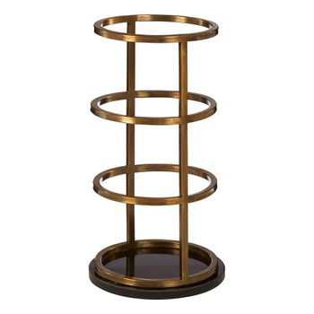 Hawkes Umbrella Stand Gold Metal Decor