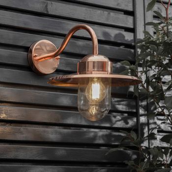 Howick Copper Yellow Metal Wall Light