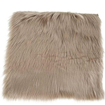 Seat Cushion Mushroom Faux Lambskin