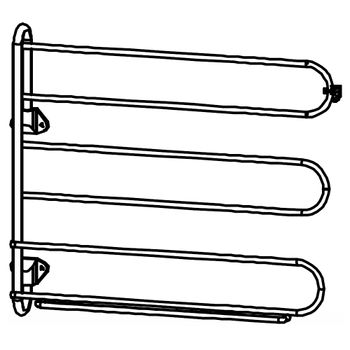 Blue Tie Rack Swivelling